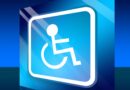 znaczek - osoba na wózku inwalidzkim