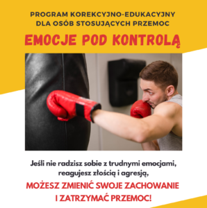 plakat programu Emocje pod kontrolą