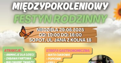 plakat zapraszający na festyn