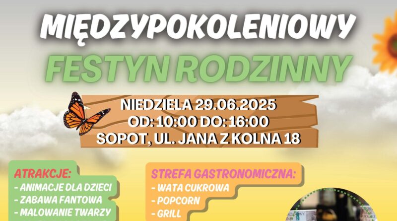 plakat zapraszający na festyn